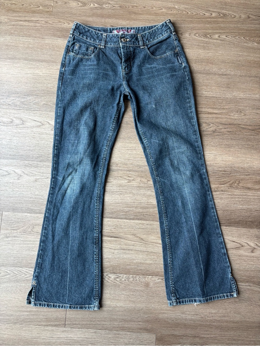 VTG Y2K Silver Jeans Aiko/Tuesday Faded Med-Dark Mid-Rise Flare/Bootcut Denim